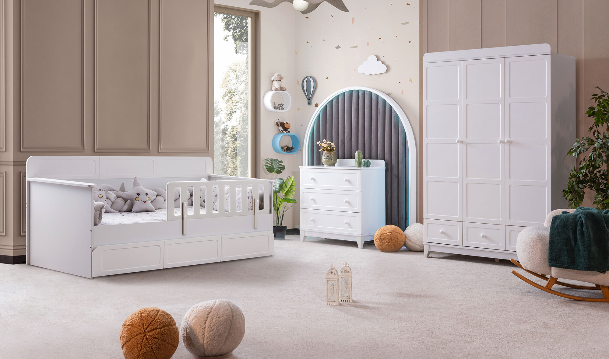Berlin Montessori Genç Odası - Beyaz